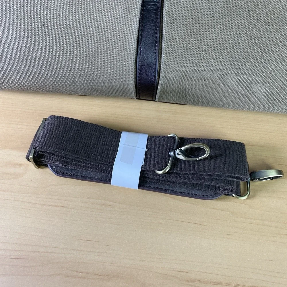 Pinehurst 1895 The Invitational Canvas Luggage Bag Brown Shoulder Strap Leather